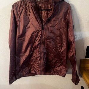 Maroon Windbreaker Jacket